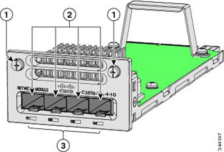Cisco C3850-NM-4-1G catalyst 3850 với 4 port SFP 1Gb