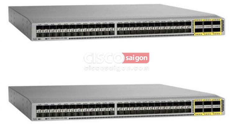 Cisco N3K-C3172PQ-10GE Switch Nexus 3172P Chassis, 48 x SFP+ and 6 QSFP+ ports Cisco N3K-C3172PQ-10GE Switch Nexus 3172P Chassis, 48 x SFP+ and 6 QSFP+ ports