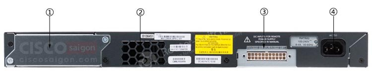Cisco WS-C2960X-24TS-L mặt sau Cisco WS-C2960X-24TS-L mặt sau