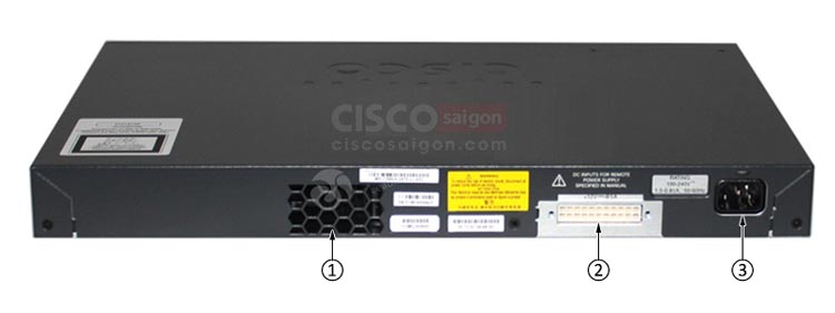 Cisco WS-C2960X-24TS-LL mặt sau
