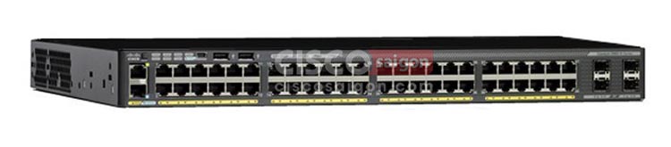 Cisco WS-C2960X-48FPD-L 48 GigE PoE 740W, 2 SFP+ 10G, LAN Base ...