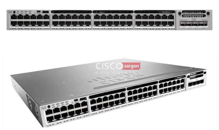 WS-C3850-48T-E Cisco Catalyst 3850 48 Port Data IP Services