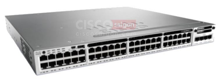 WS-C3850-48T-S Cisco Catalyst C3850 Layer 3 48 port 10/100/1000 IP Base