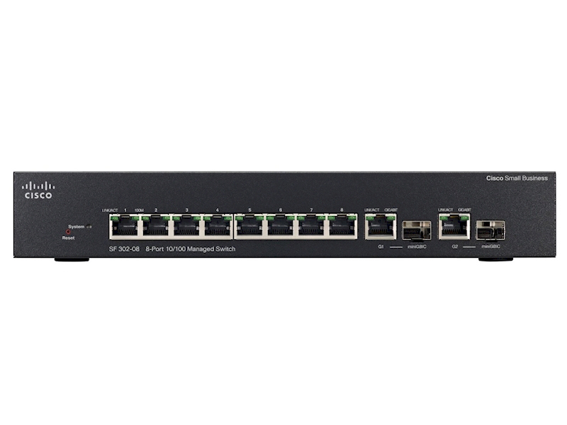 Cisco SF350-08 8-port 10/100 Managed Switch