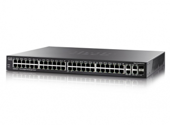 Cisco SG350-52P 48 10/100/1000 ports + 2 Gigabit copper/SFP combo + 2 SFP ports