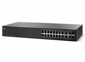 Cisco SG350-20 20-port Gigabit Managed Switch.