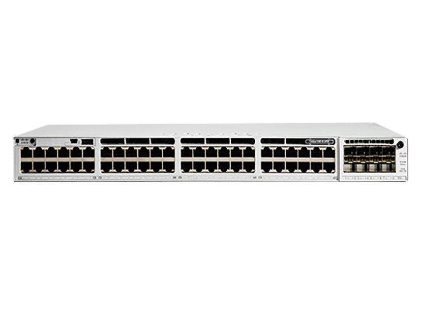 Switch Cisco Catalyst 9300 48 cổng với khe module uplink phía phải