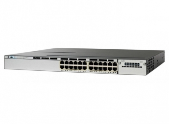 Cisco WS-C3850-24PW-S 24 port 10/100/1000 POE+ ports with 5 Access Point licenses IP Base